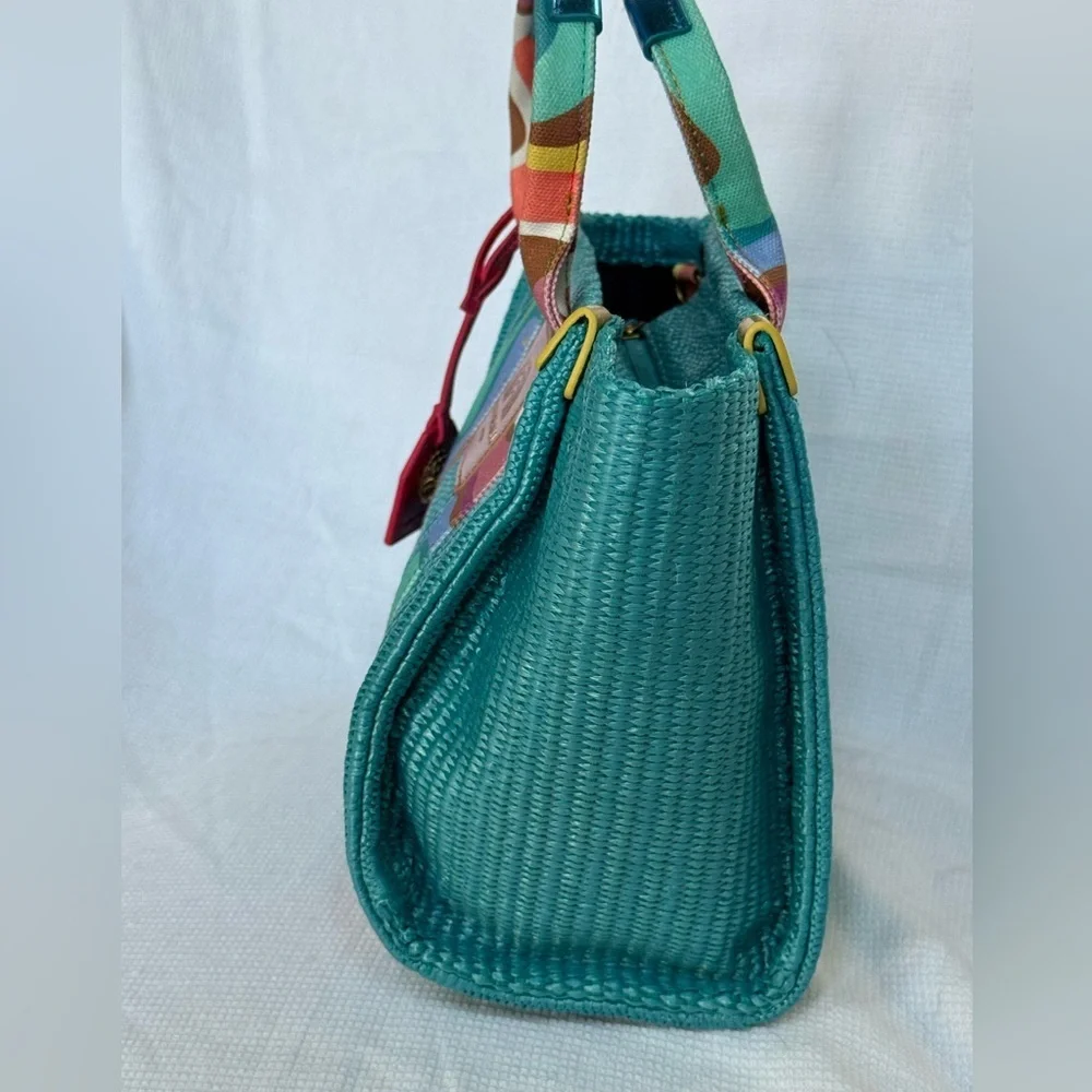 Kurt Geiger Multicolor Woven Tote and Crossbody NWT